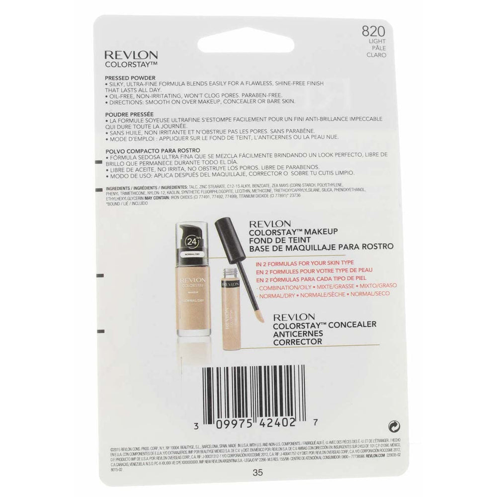 Revlon ColorStay SoftFlex texture macro showing fine particles for comfortable wear