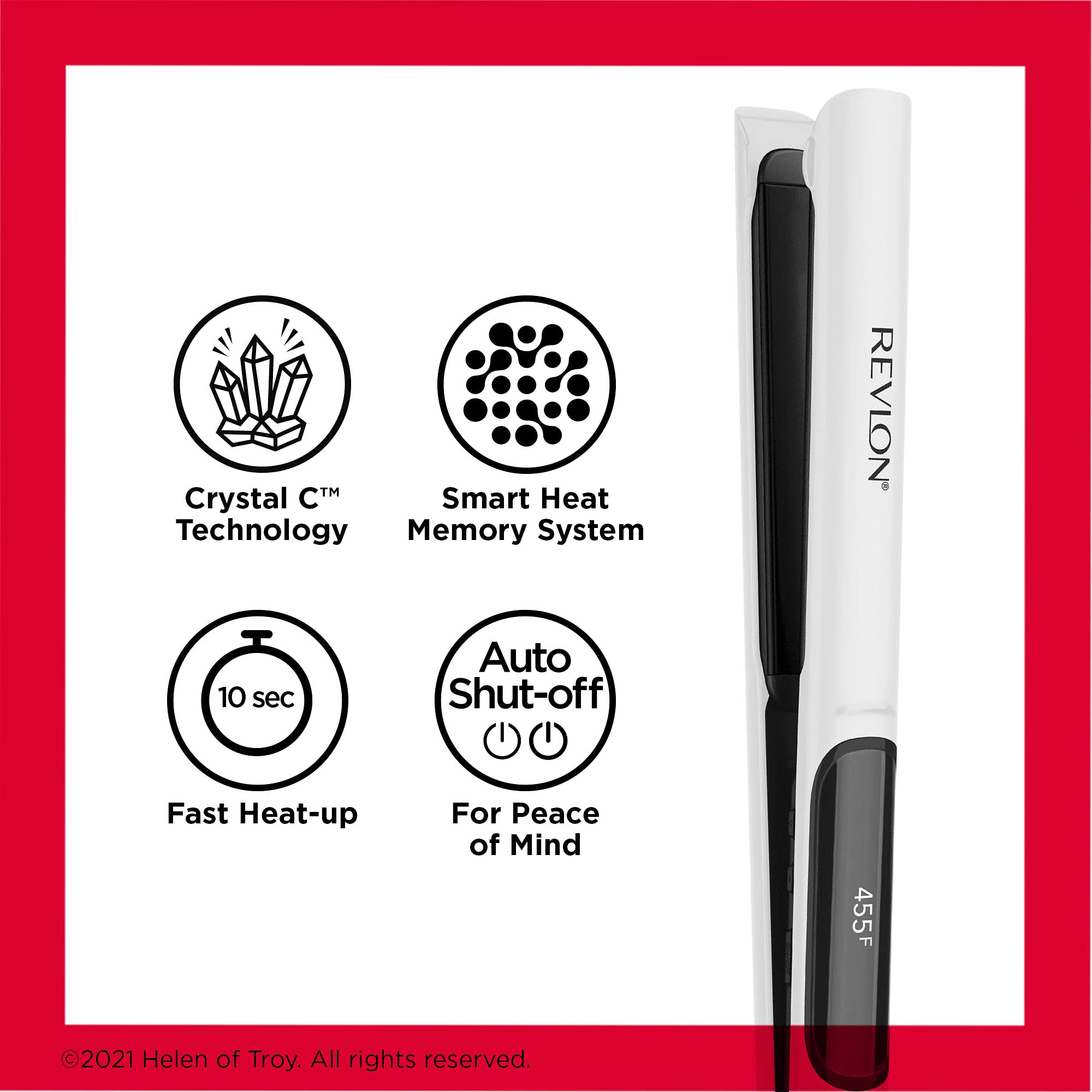 REVLON flat iron creating waves and curls for versatile styling options
