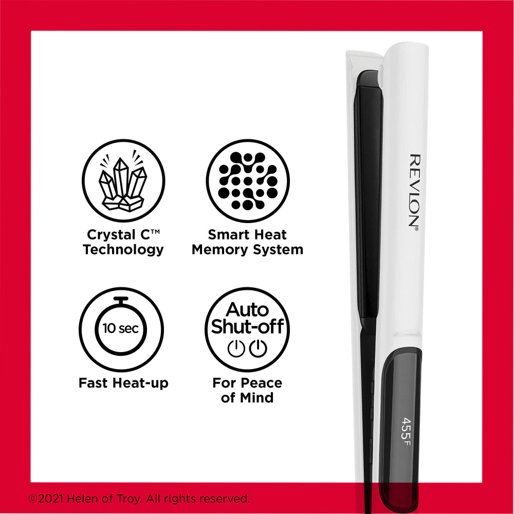 REVLON flat iron creating waves and curls for versatile styling options