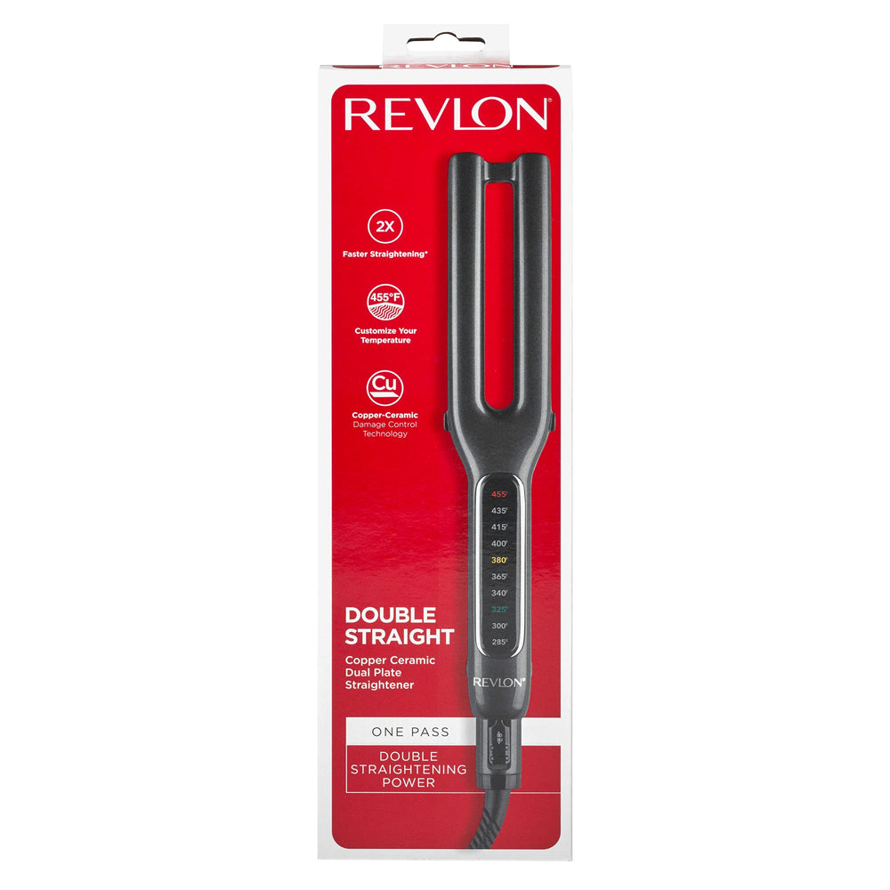 Revlon tool shown with hand for scale demonstrating compact travel-friendly size