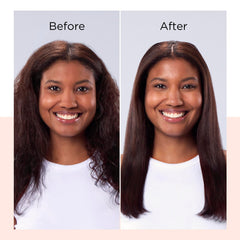 REVLON flat iron in hand for scale showing user-friendly size and quick coverage benefit