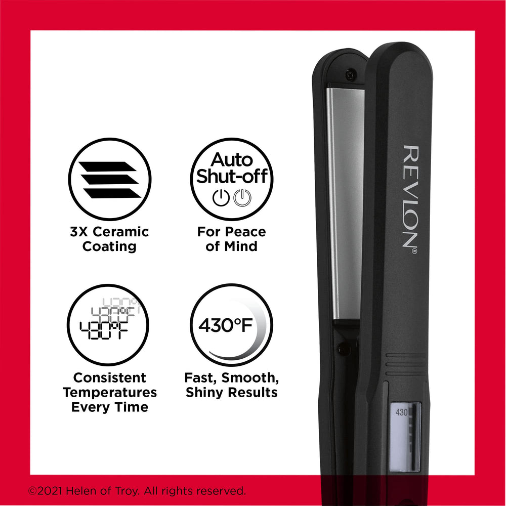 REVLON flat iron locked closed for safe storage and easy travel convenience