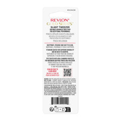 Revlon tweezer packaging and label highlighting gold series quality