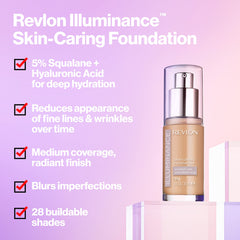 Revlon Illuminance pump dispensing foundation, brand allows controlled application for less waste