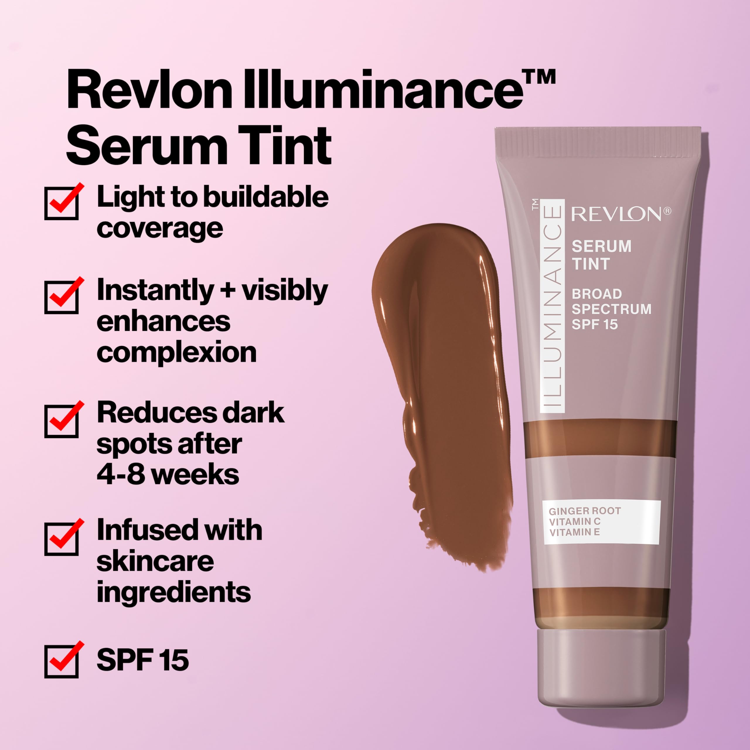 Revlon Illuminance texture close-up droplet highlighting lightweight, hydrating finish