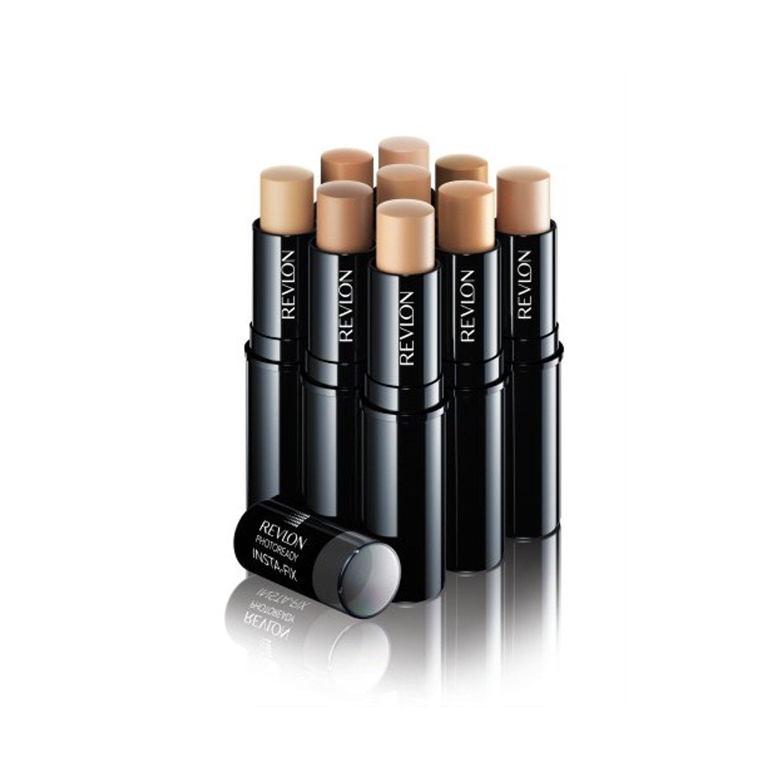 Revlon Insta-Fix in a makeup bag lifestyle shot benefit: convenient touch-ups on the go