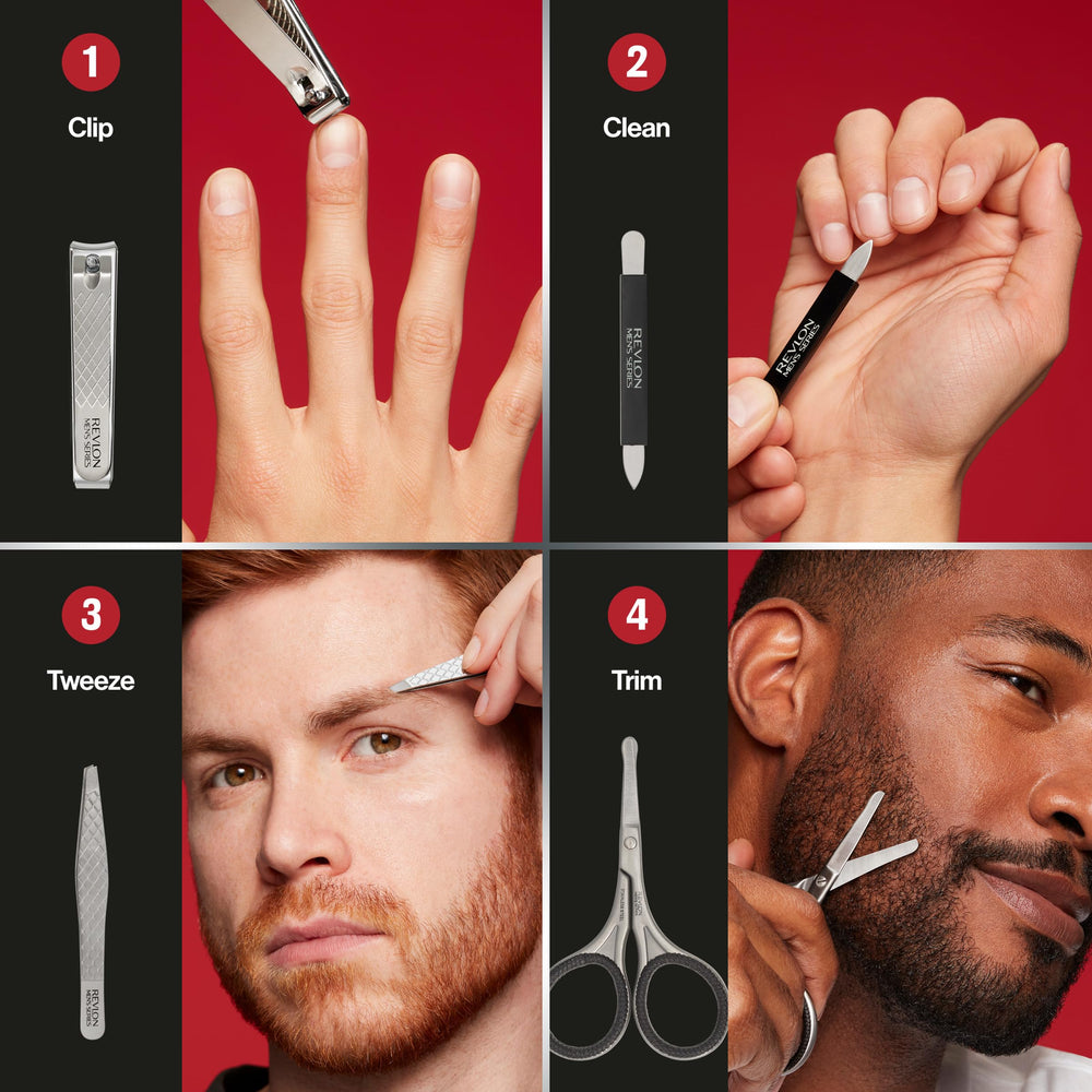 Revlon dual-ended nail clipper closeup cutting thick nails cleanly