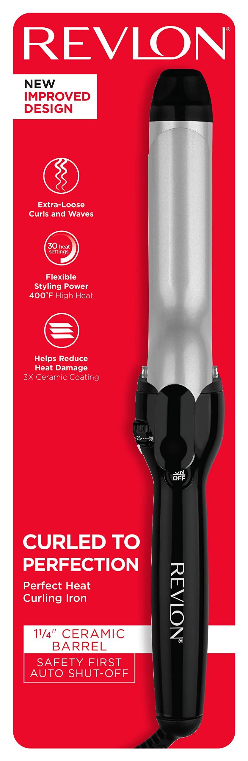 REVLON packaging showing dual voltage icons and travel-ready safety features