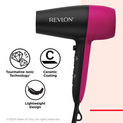 REVLON ceramic tourmaline coating close detail preserving moisture and reducing frizz
