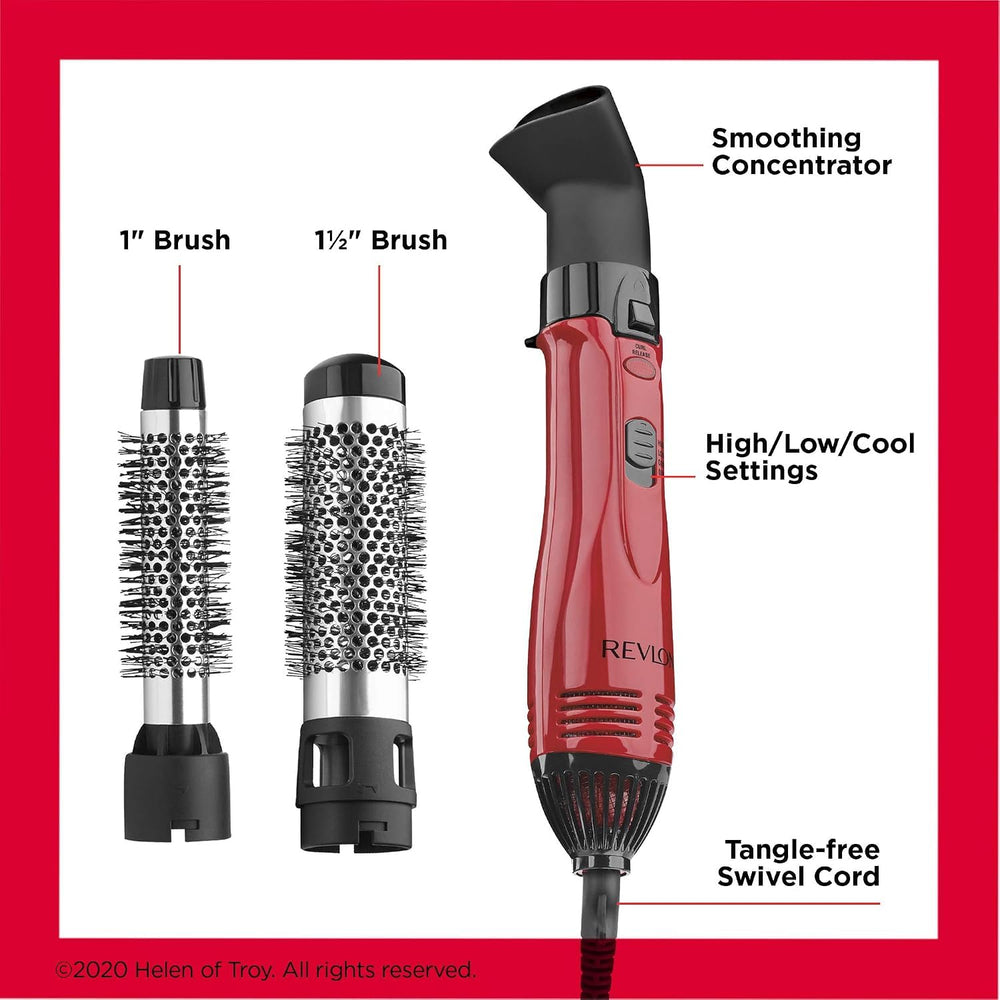 Revlon hot air styler lifting roots for bouncy volume and long-lasting body
