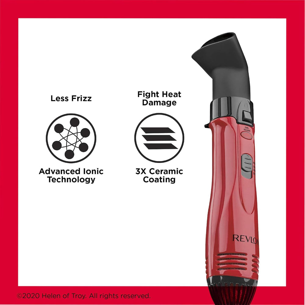Revlon tool held in hand to show scale and convenient ergonomic design