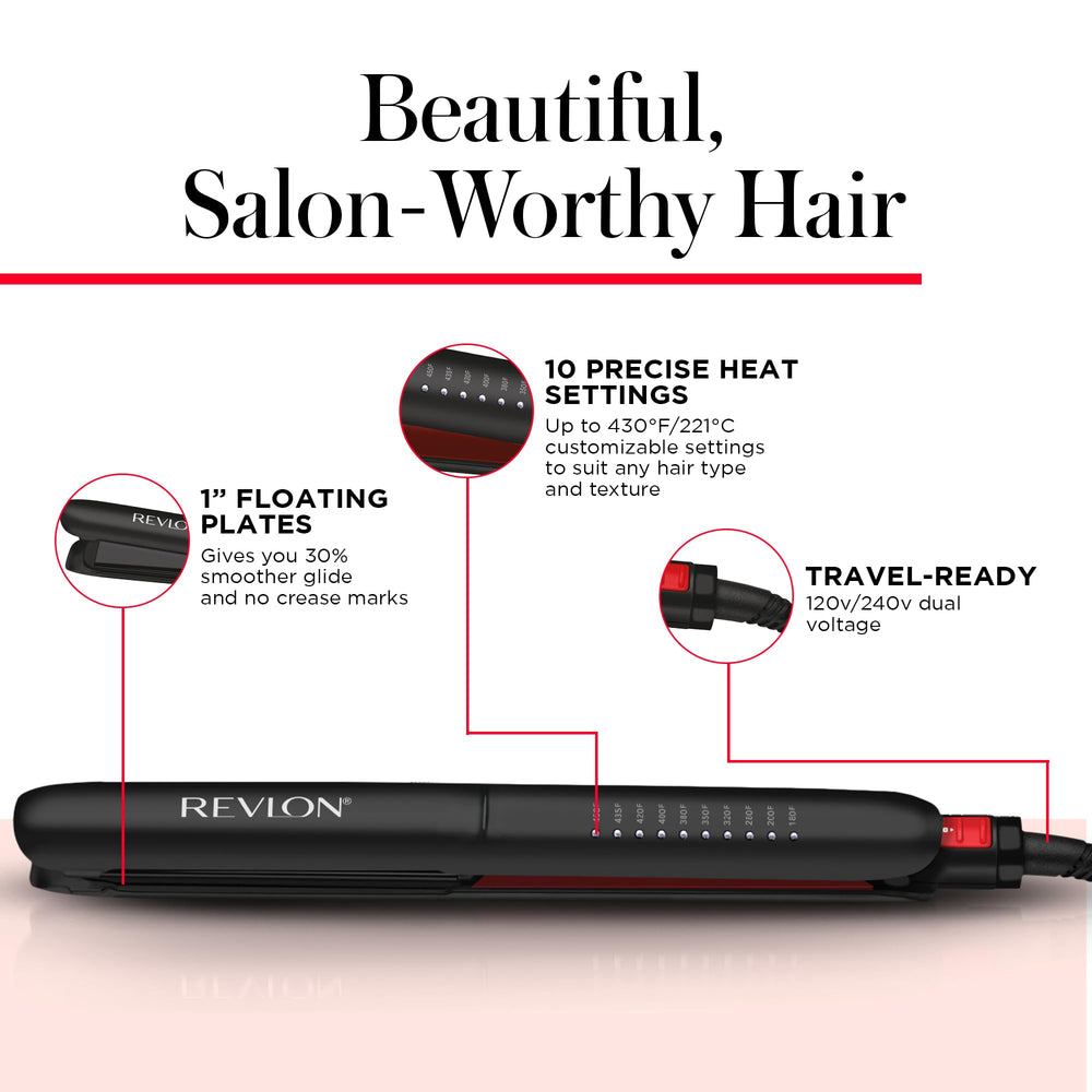 REVLON SmoothStay styling in use delivering sleek, frizz-reduced hair results
