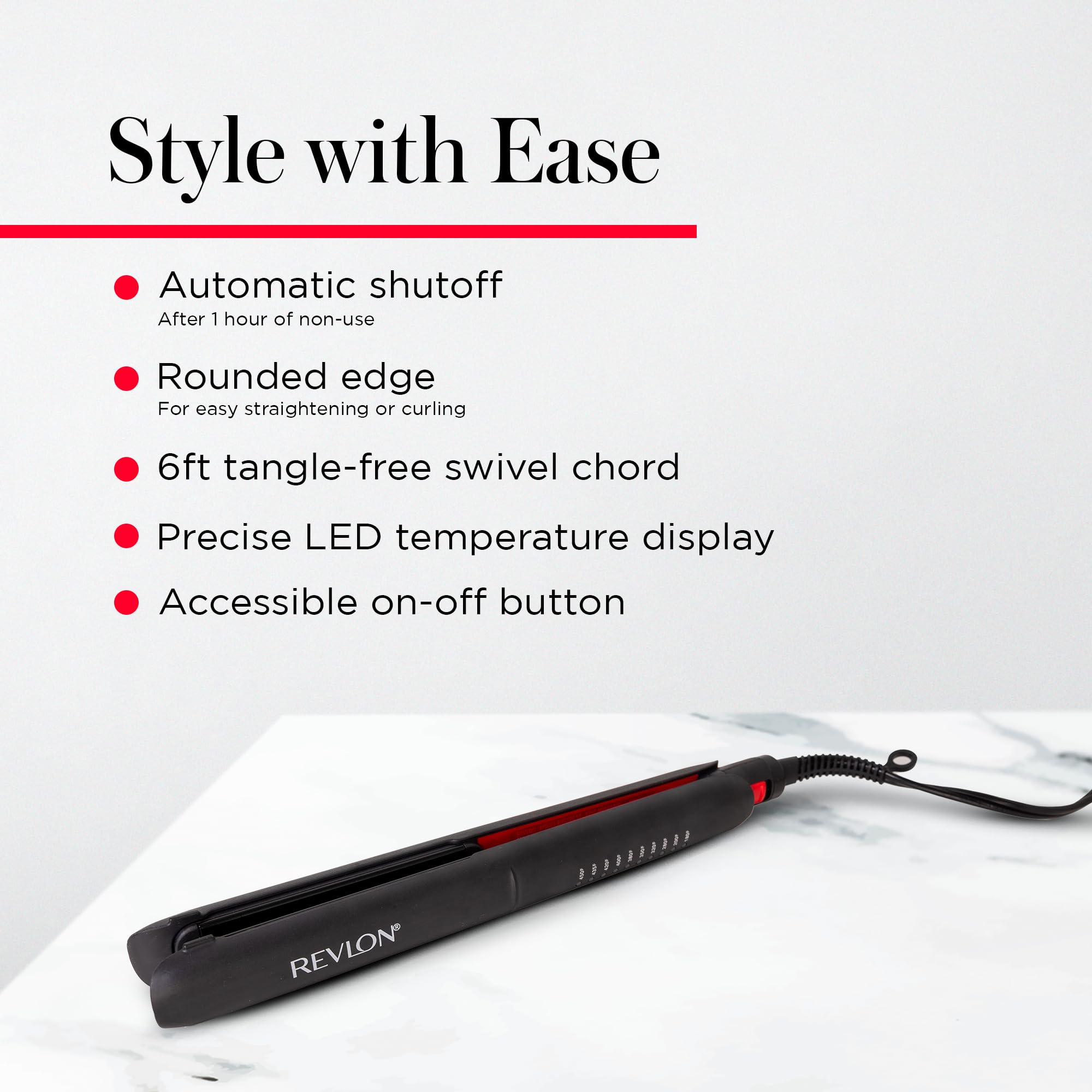 REVLON SmoothStay finished hair texture highlighting enhanced shine and smoothness
