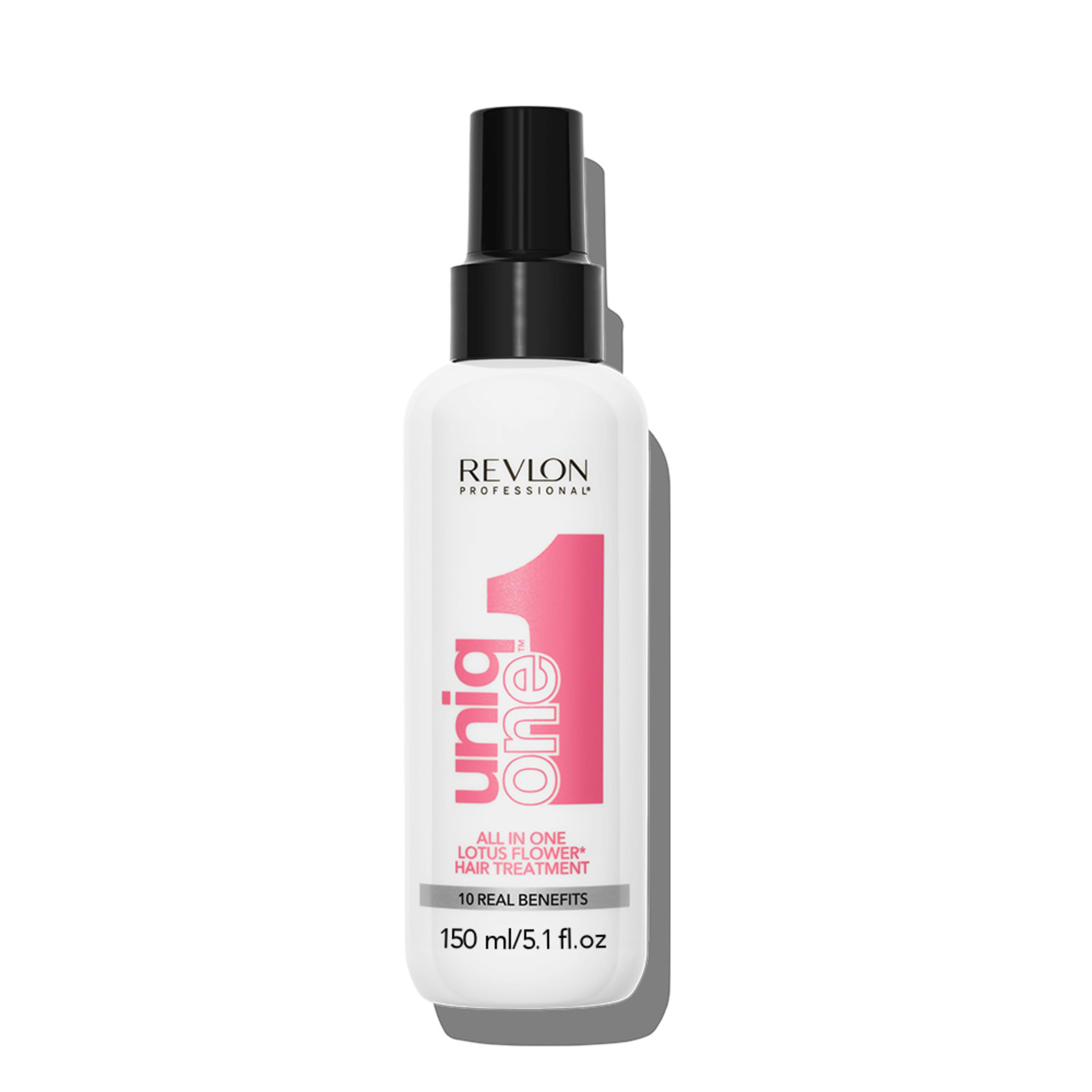 Revlon Professional spray nozzle detail illustrating easy mist application and control