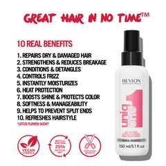 Revlon Professional fine mist texture closeup demonstrating lightweight conditioning feel