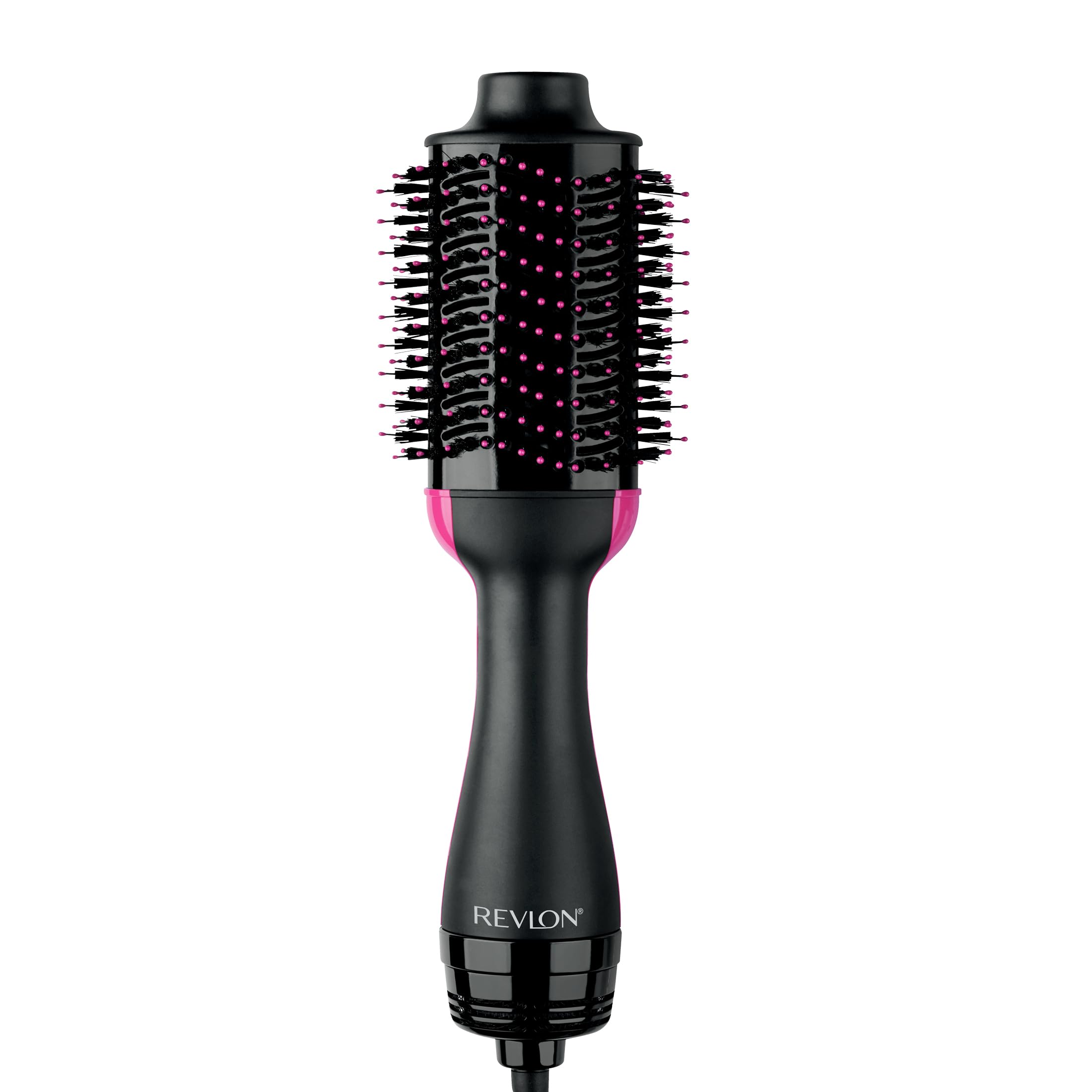 REVLON front view of volumizer showing full brush and barrel for easy styling