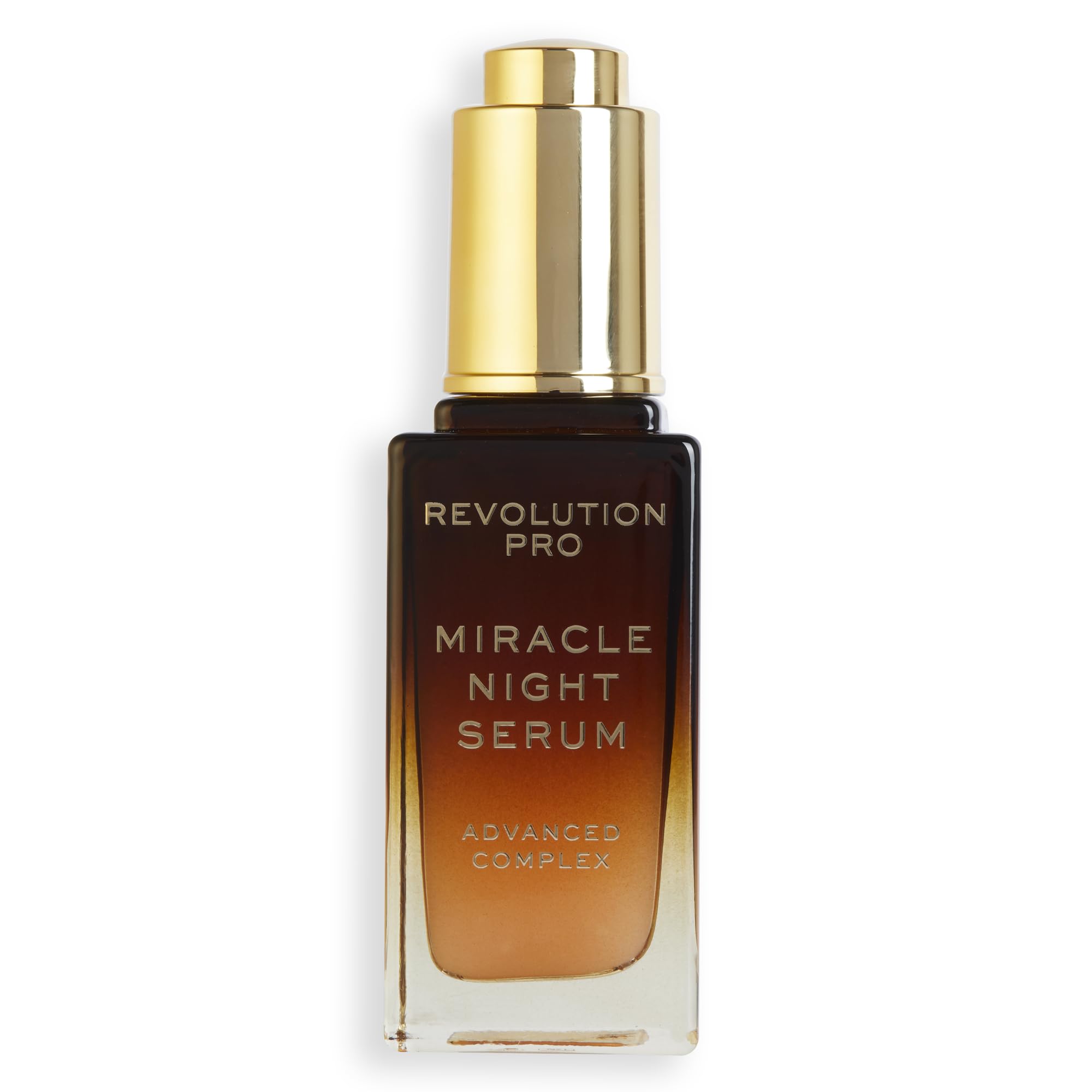 Revolution Pro serum on bedside shelf as part of a calming night routine
