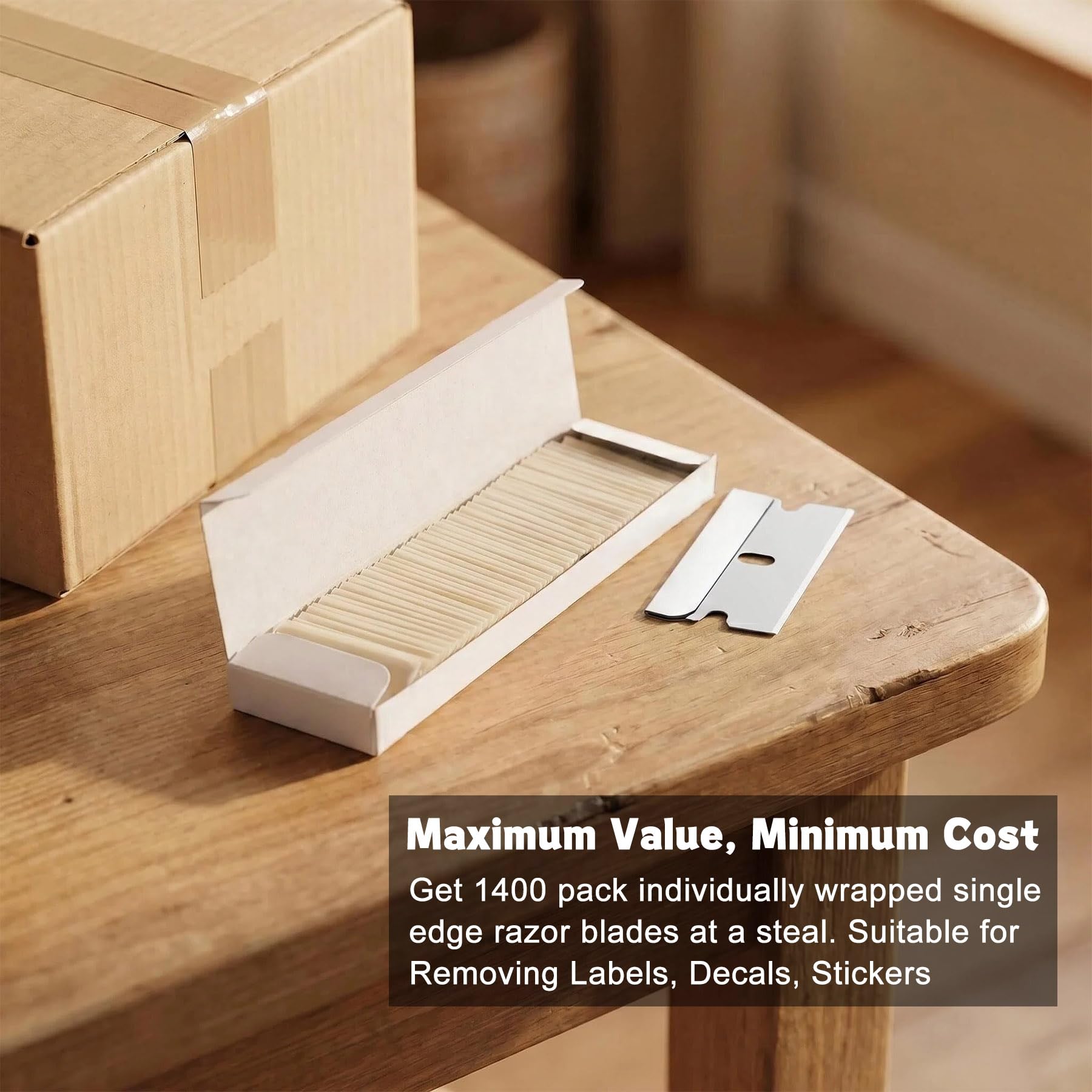 REXBETI blades beside ruler showing size and easy compatibility