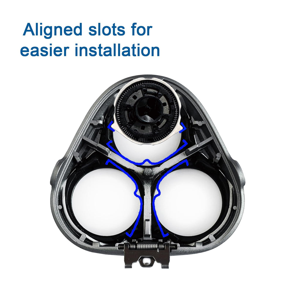 RF RollingFit cutting head profile demonstrating skin-friendly contact and comfort