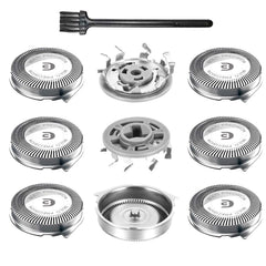 RF RollingFit front packaging showing nine replacement heads and brush for convenience