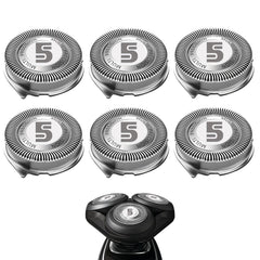 RF RollingFit front view showing three SH50 replacement heads and fit benefit