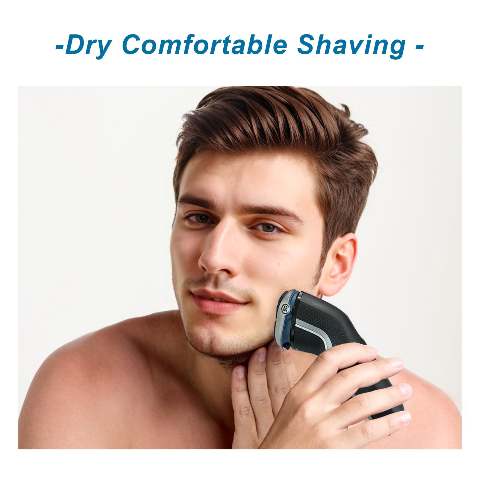 RF RollingFit heads in bathroom beside razor, convenient replacement solution