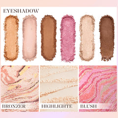 RFENLY eyeshadow applied on eyelid, even pigmentation and subtle definition