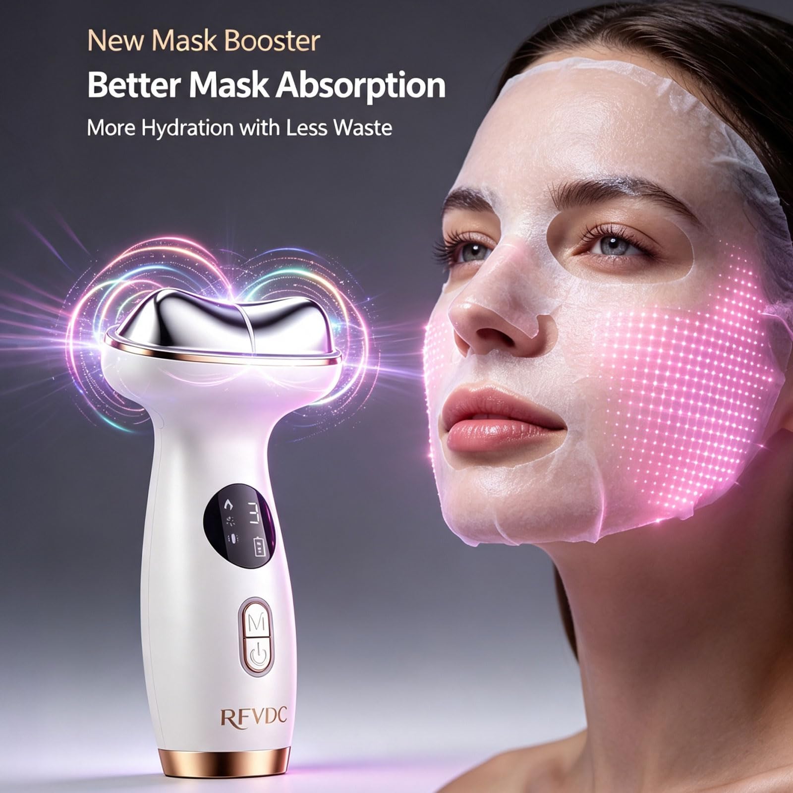 RFVDC instant cold mode showing cool surface to reduce puffiness and soothe skin