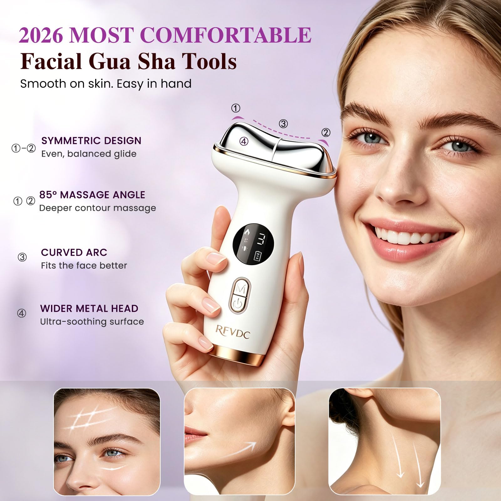 RFVDC held in hand to show compact scale and portability for travel-friendly skincare
