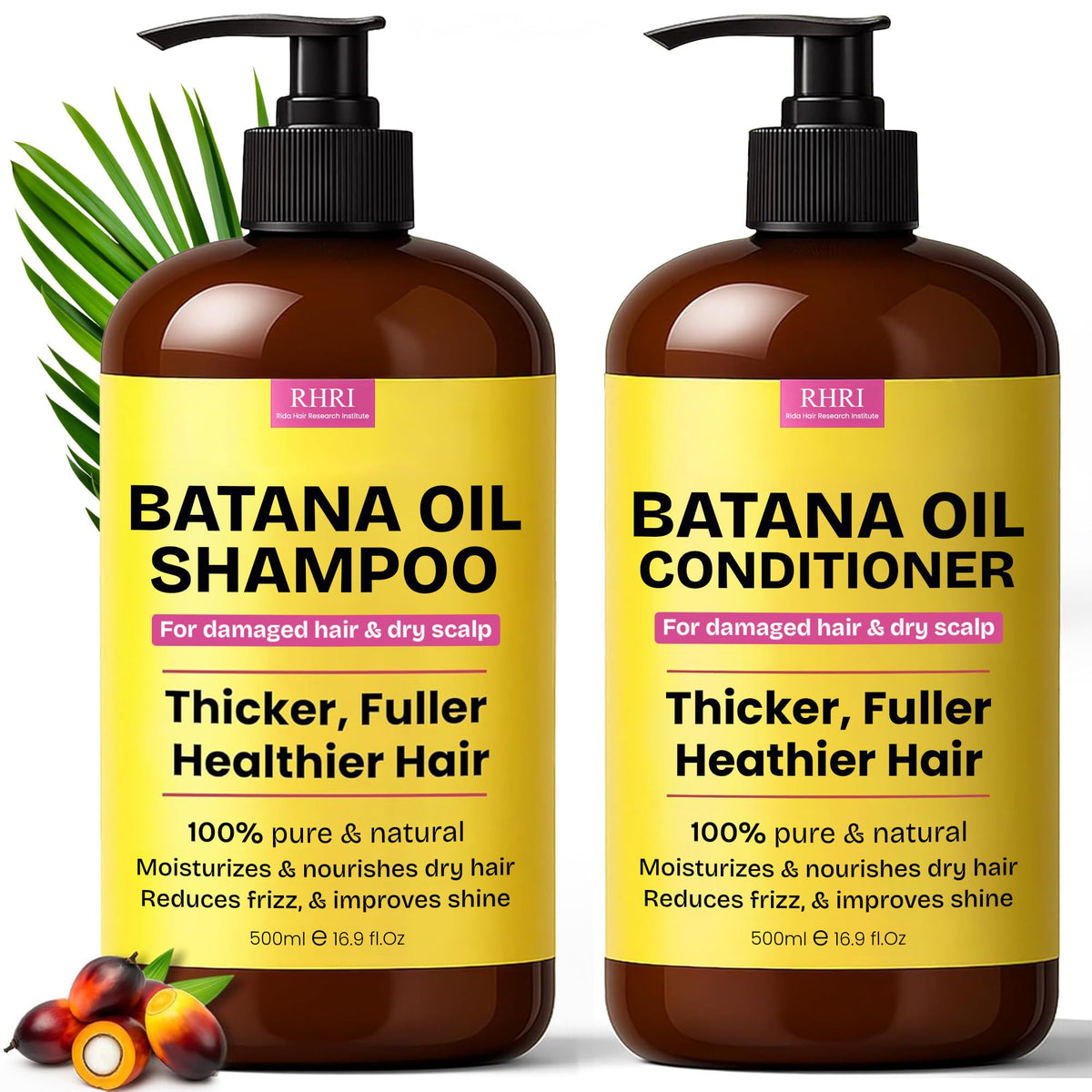 Rida Hair Research Institute front packaging showing product benefits and brand