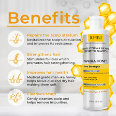 Rida Hair Research Institute creamy lather texture highlighting gentle exfoliation benefit