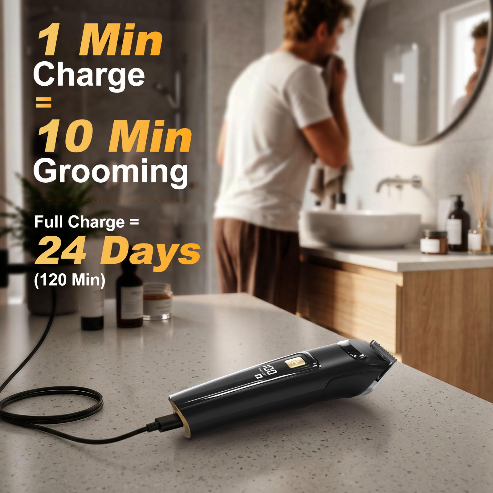 RICAF detail head trimming mustache delivering precise edge definition