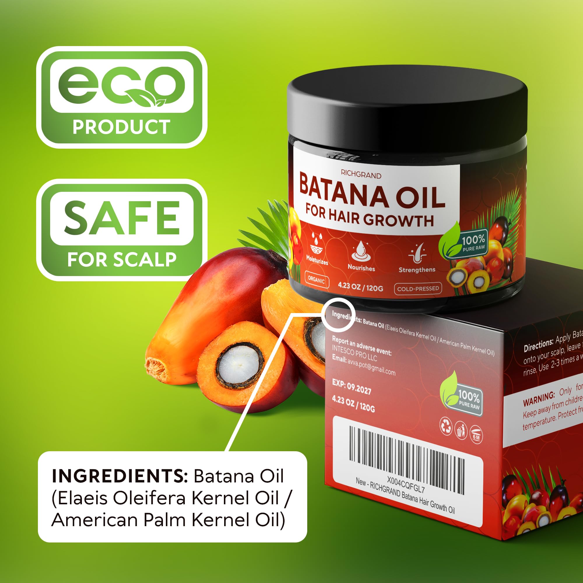 RICHGRAND Batana Oil in bathroom setting showing daily routine and easy use