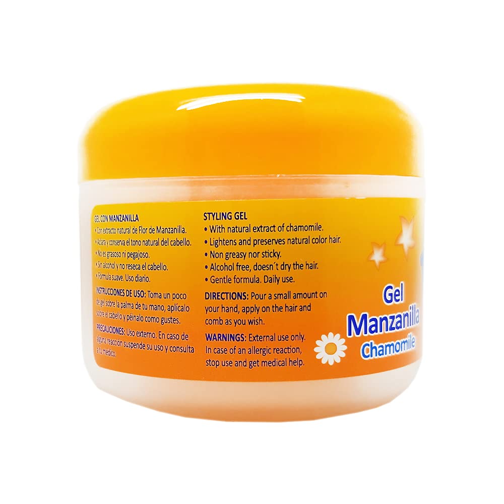 Ricitos de Oro chamomile extract close-up highlighting botanical brightening benefit