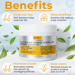 Rida Hair Research Institute application demonstration on scalp for easier flake removal