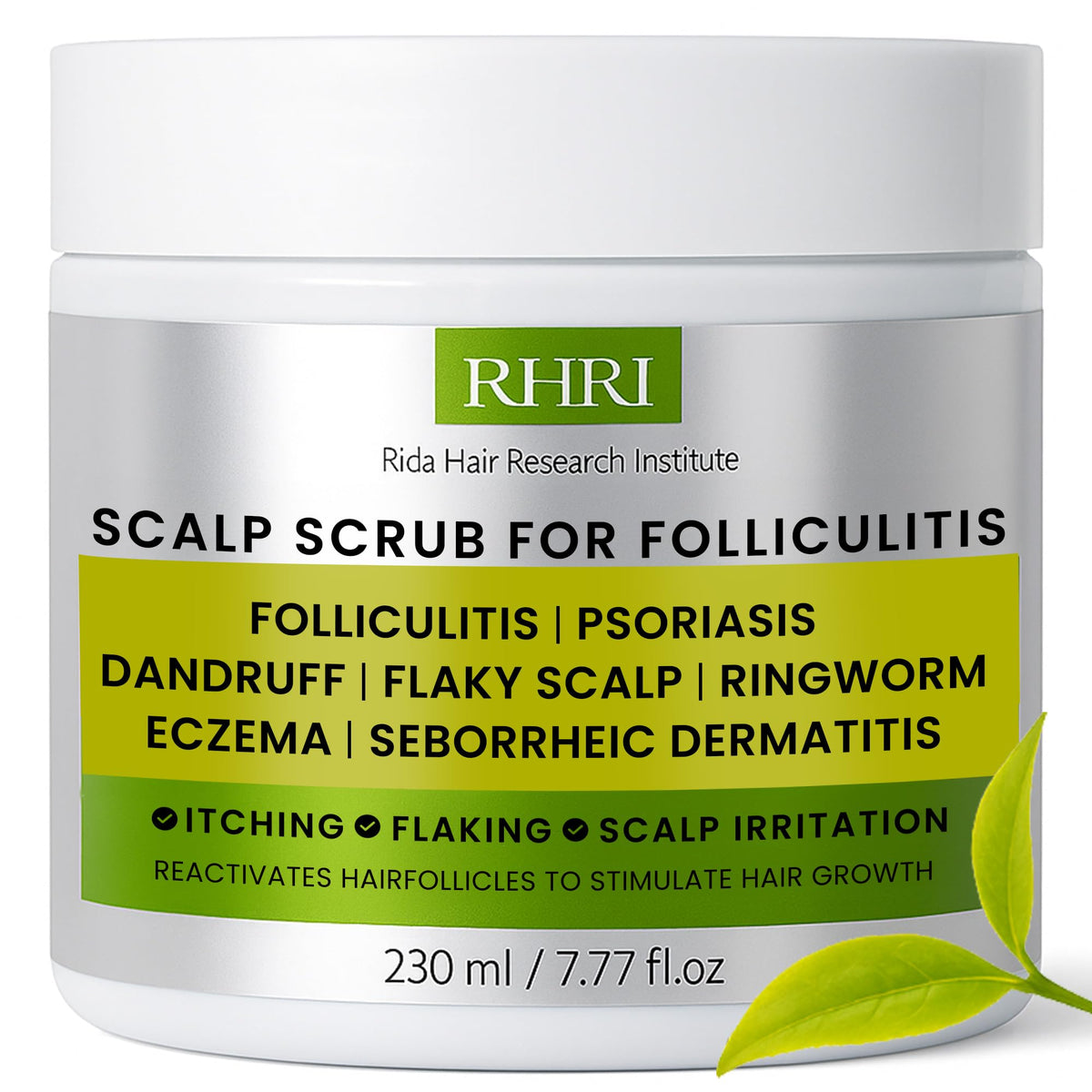 Rida Hair Research Institute front packaging showing product benefits and branding