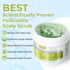 Rida Hair Research Institute scrub texture close-up with visible mineral grains for exfoliation