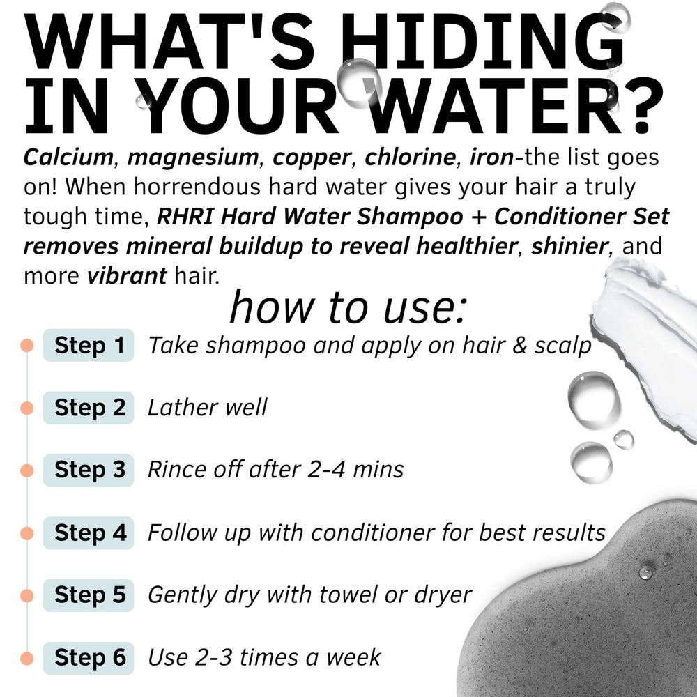 Rida Hair Research Institute bottles next to ruler showing size and contents benefit