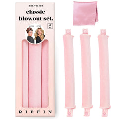 RIFFIN front packaging showing velvet flexi rod set and benefits