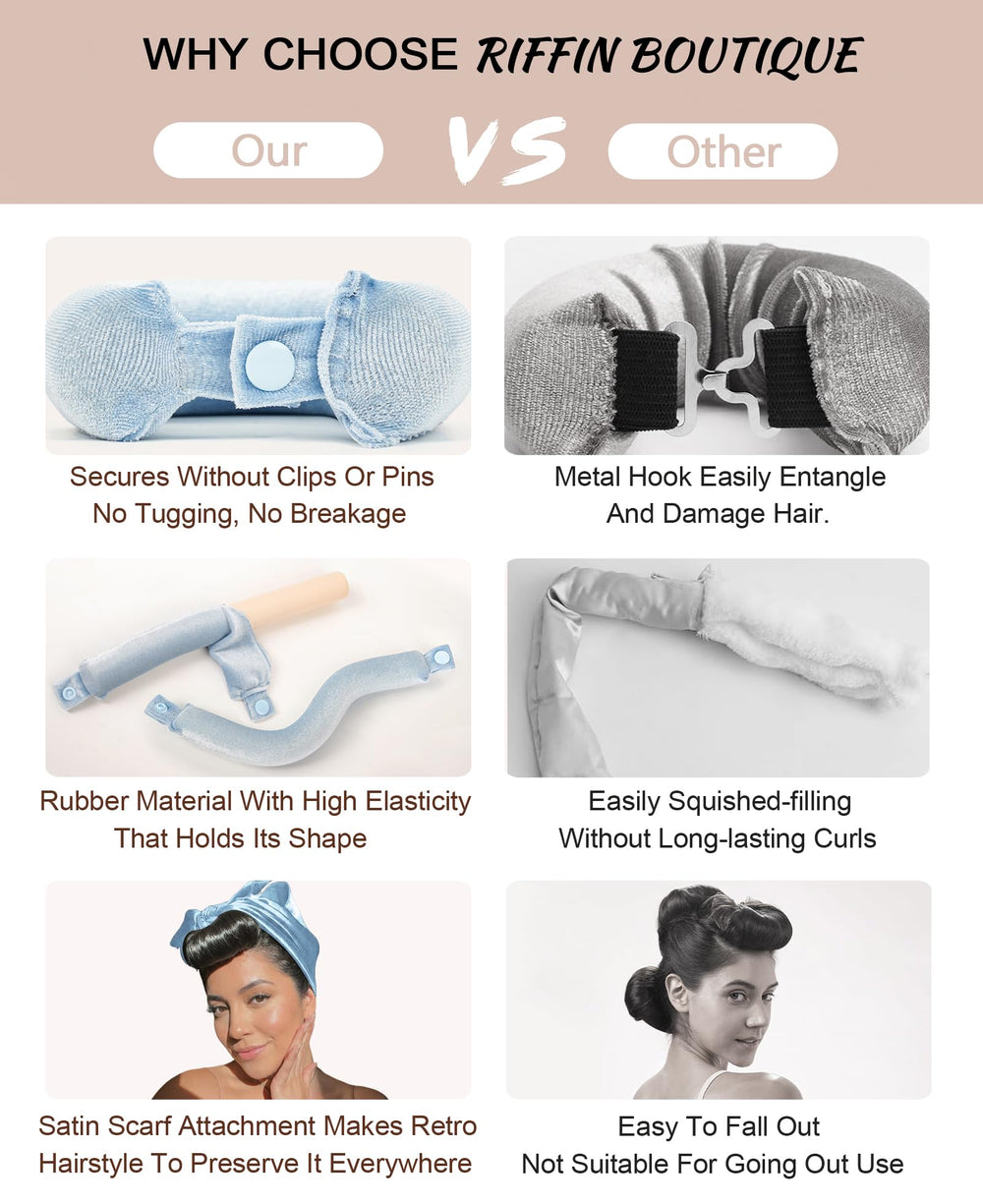 RIFFIN two-rod method worn under a scarf for low-profile daytime styling