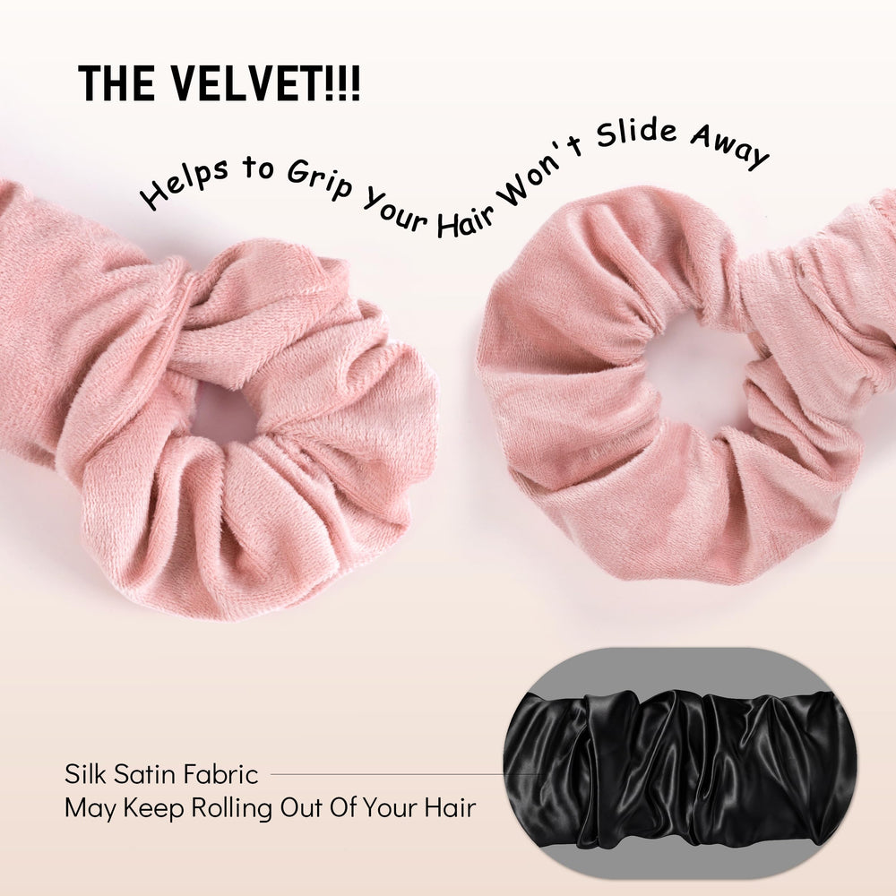 RIFFIN demonstration wrapping slightly damp hair for more defined heatless curls