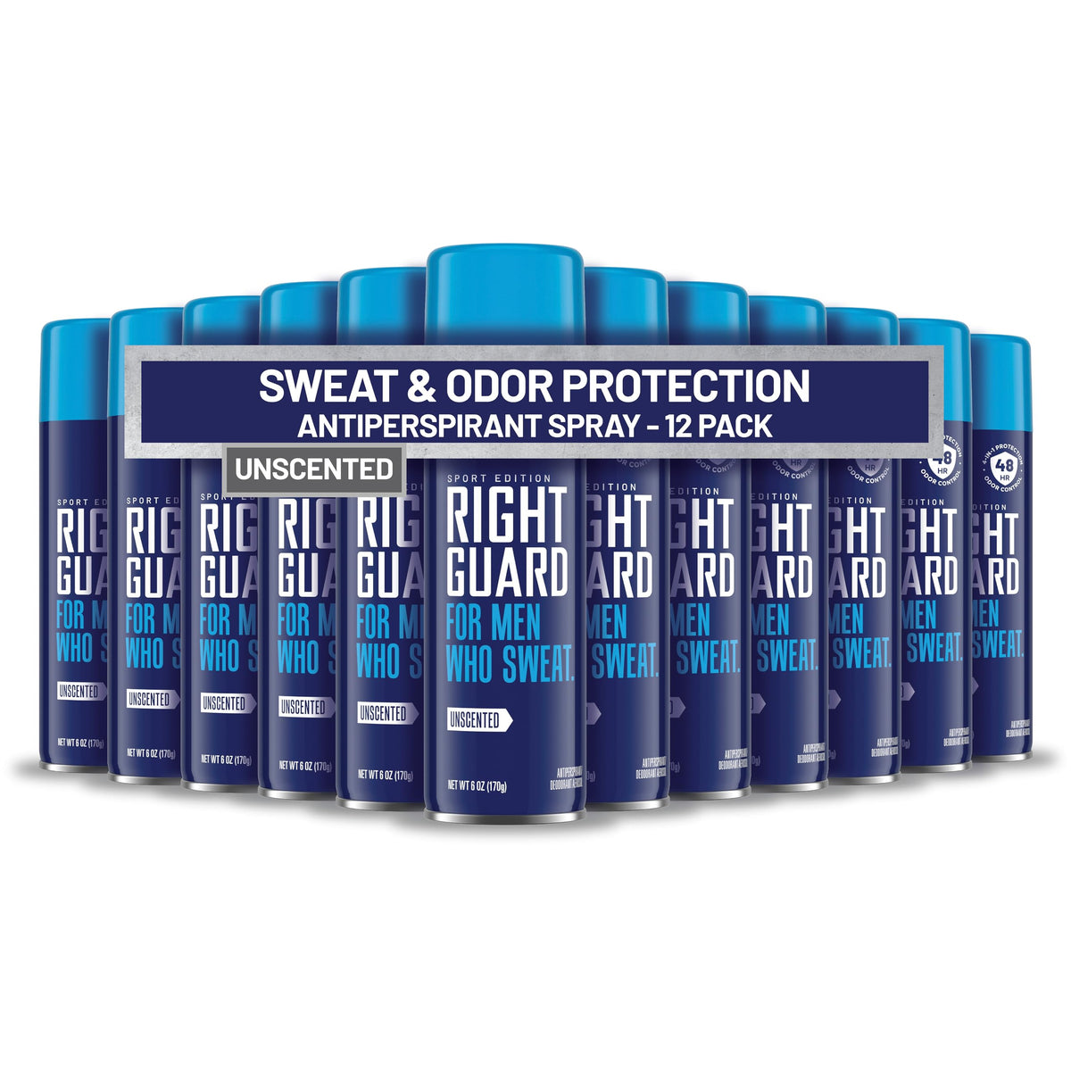 Right Guard by Thriving Brands front packaging showing product and benefits