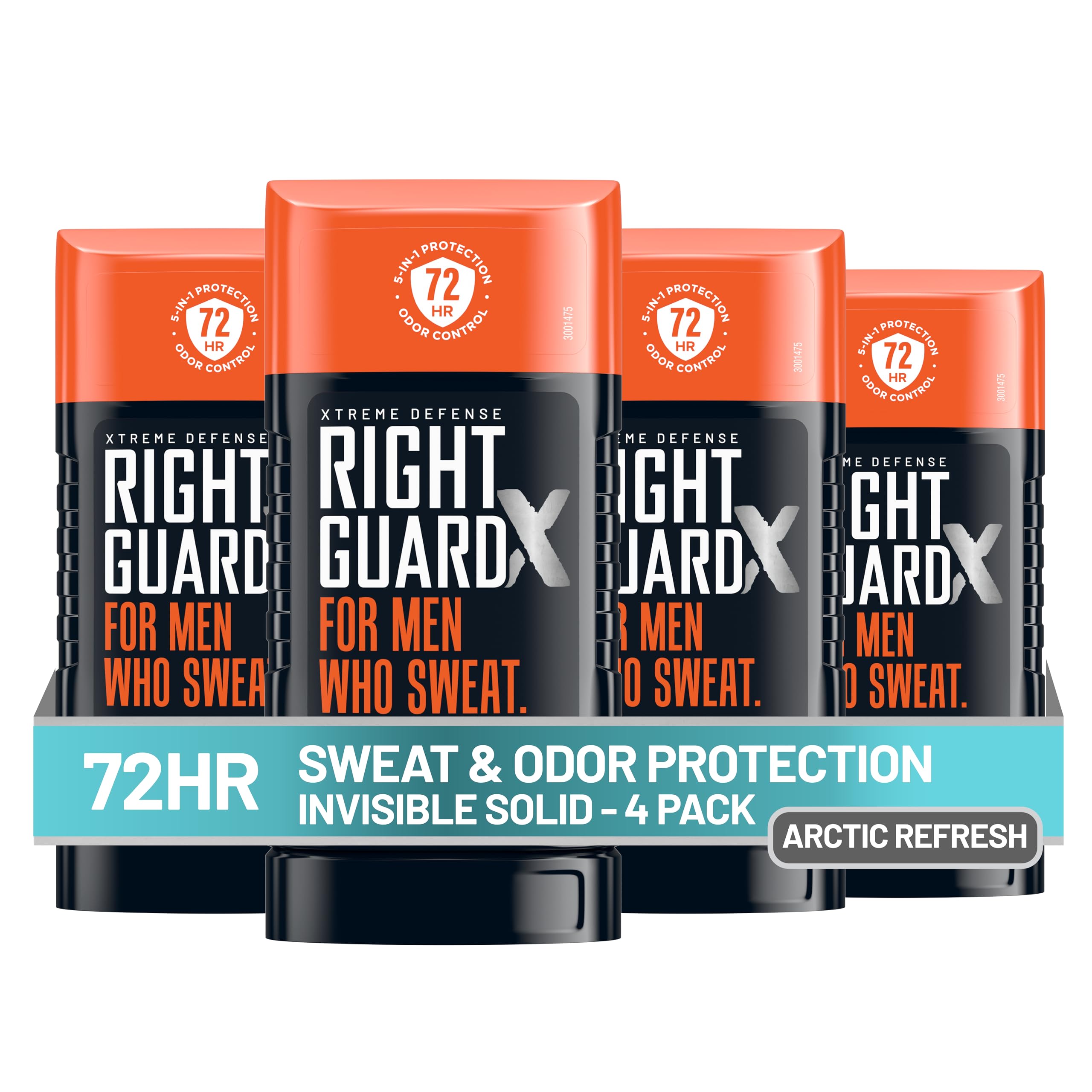 Right Guard front packaging showing product benefits and Arctic Refresh scent