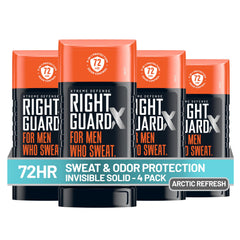 Right Guard front packaging showing product benefits and Arctic Refresh scent
