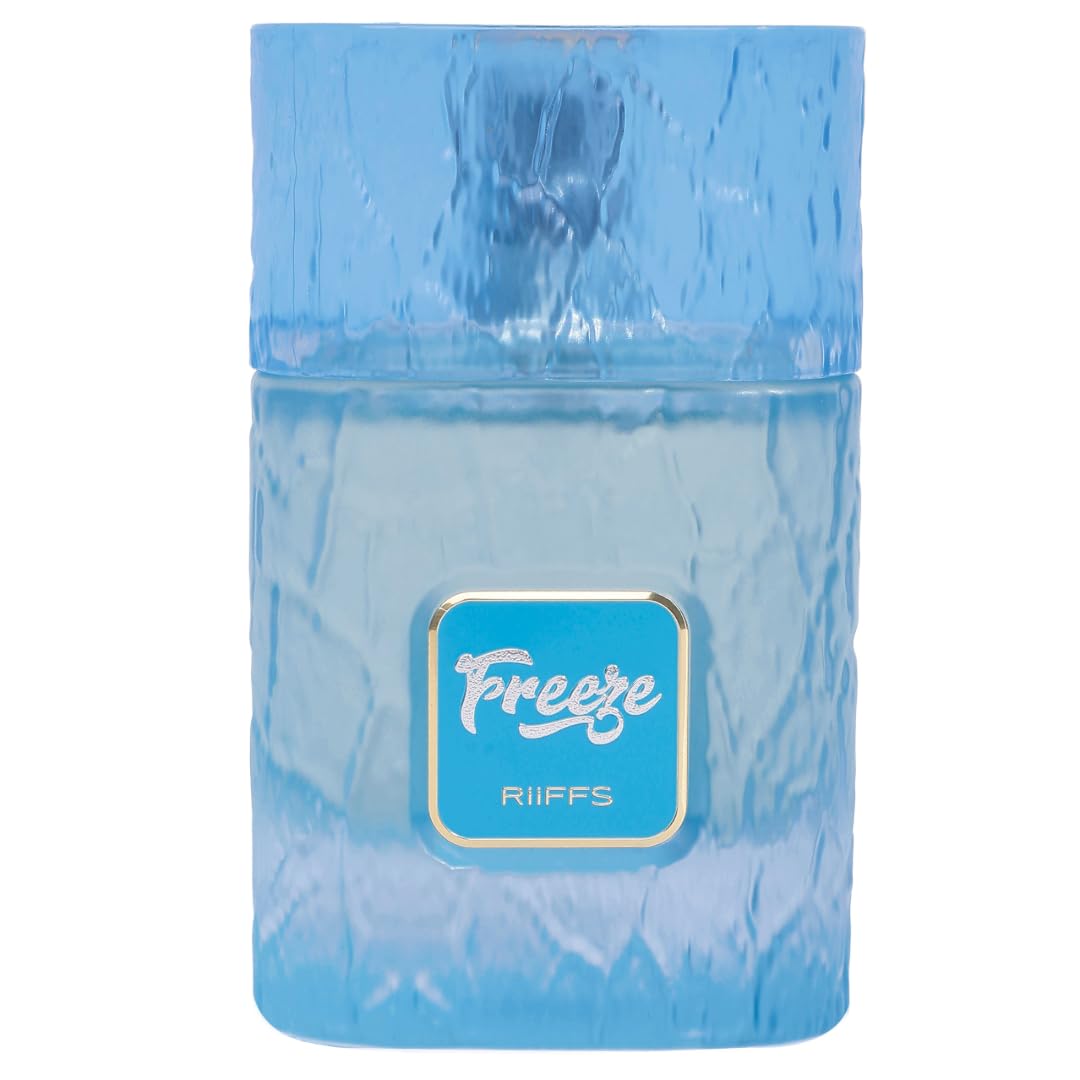 RiiFFS PERFUMS Freeze front bottle showing elegant design and clear brand identity benefit