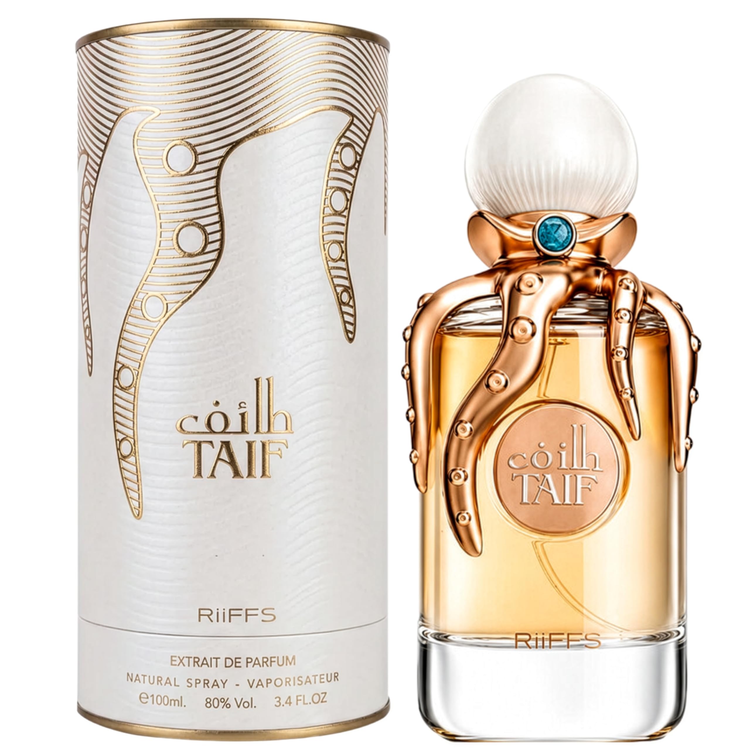 RiiFFS Taif label closeup highlighting Taif rose authenticity and quality