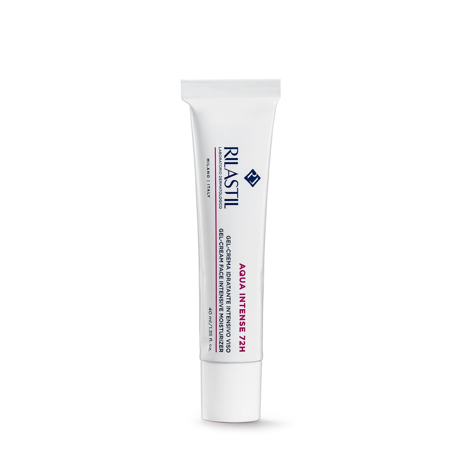Rilastil front packaging showing 40ml tube and branding for clear product identification and trust