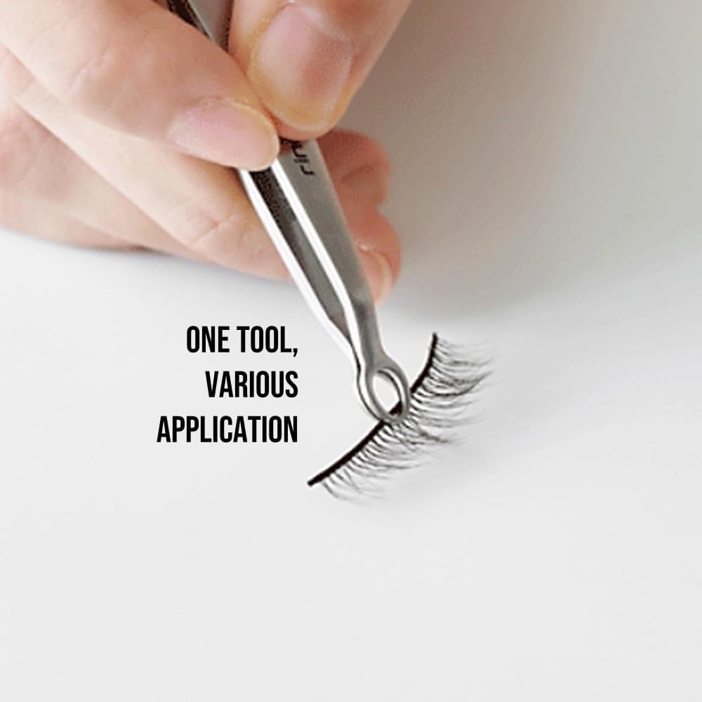 rinocos tweezers held in hand for size comparison showing portability and balance benefit