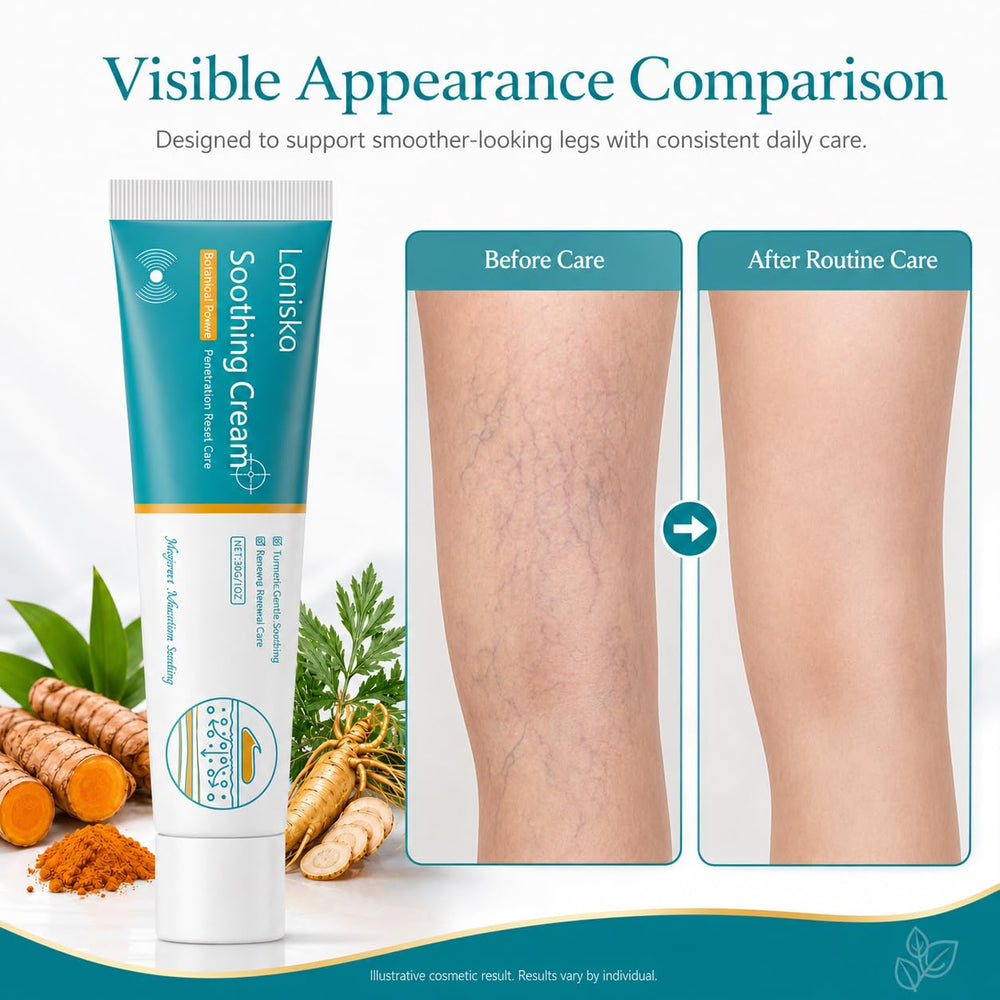 Rinready Laniska with turmeric and ginseng botanicals indicating natural ingredient focus