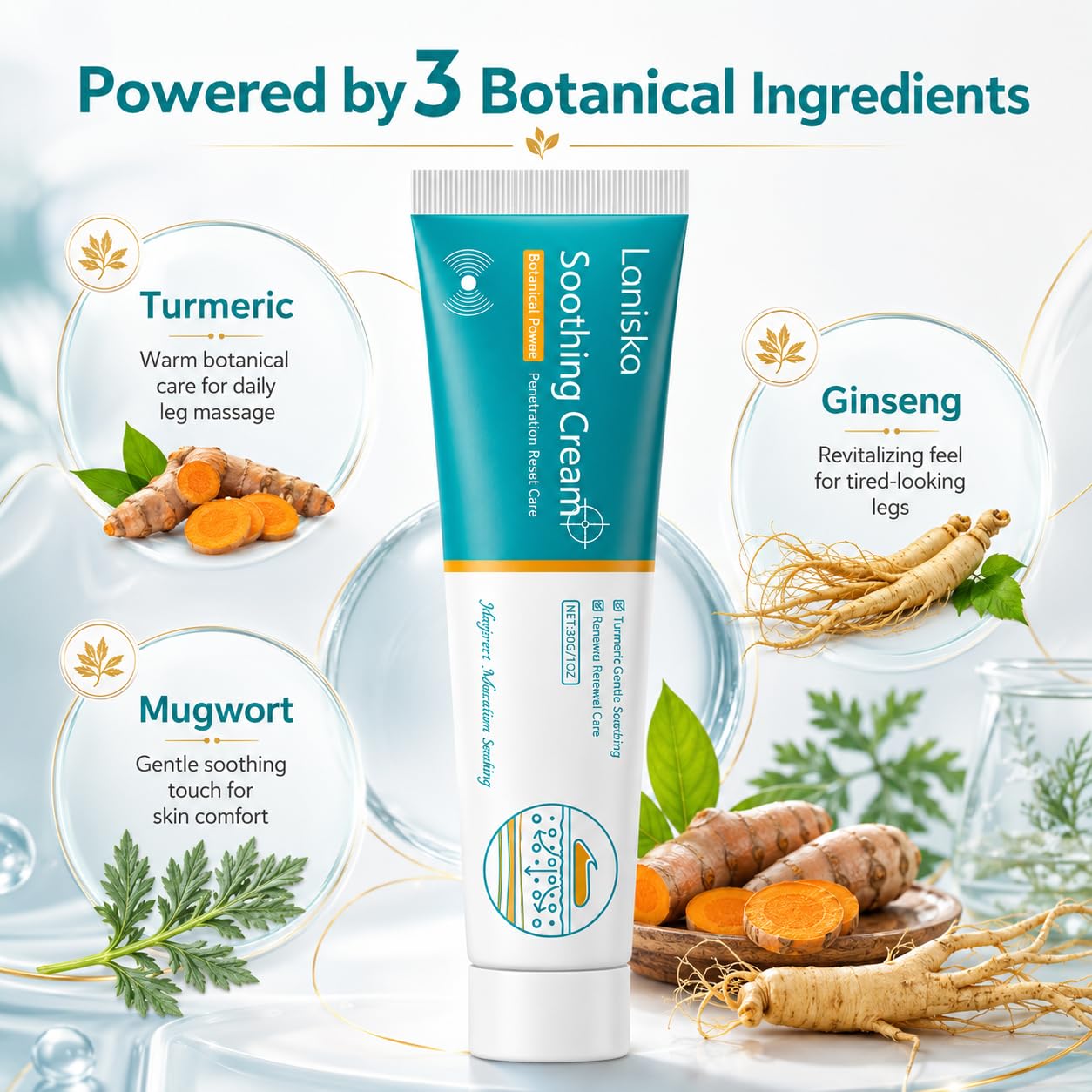 Rinready Laniska tube label detail highlighting ingredients list and usage guidance